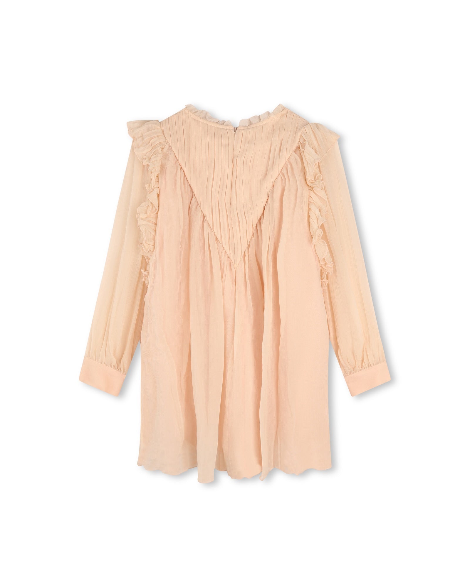 Robe de cérémonie en soie - Bois de rose