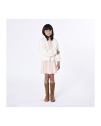 Robe de cérémonie en soie - Bois de rose
