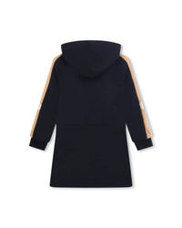 Robe à capuche en coton - Bleu Amiral
