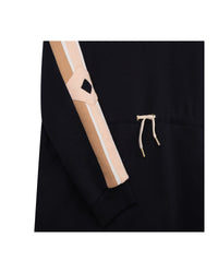 Robe à capuche en coton - Bleu Amiral