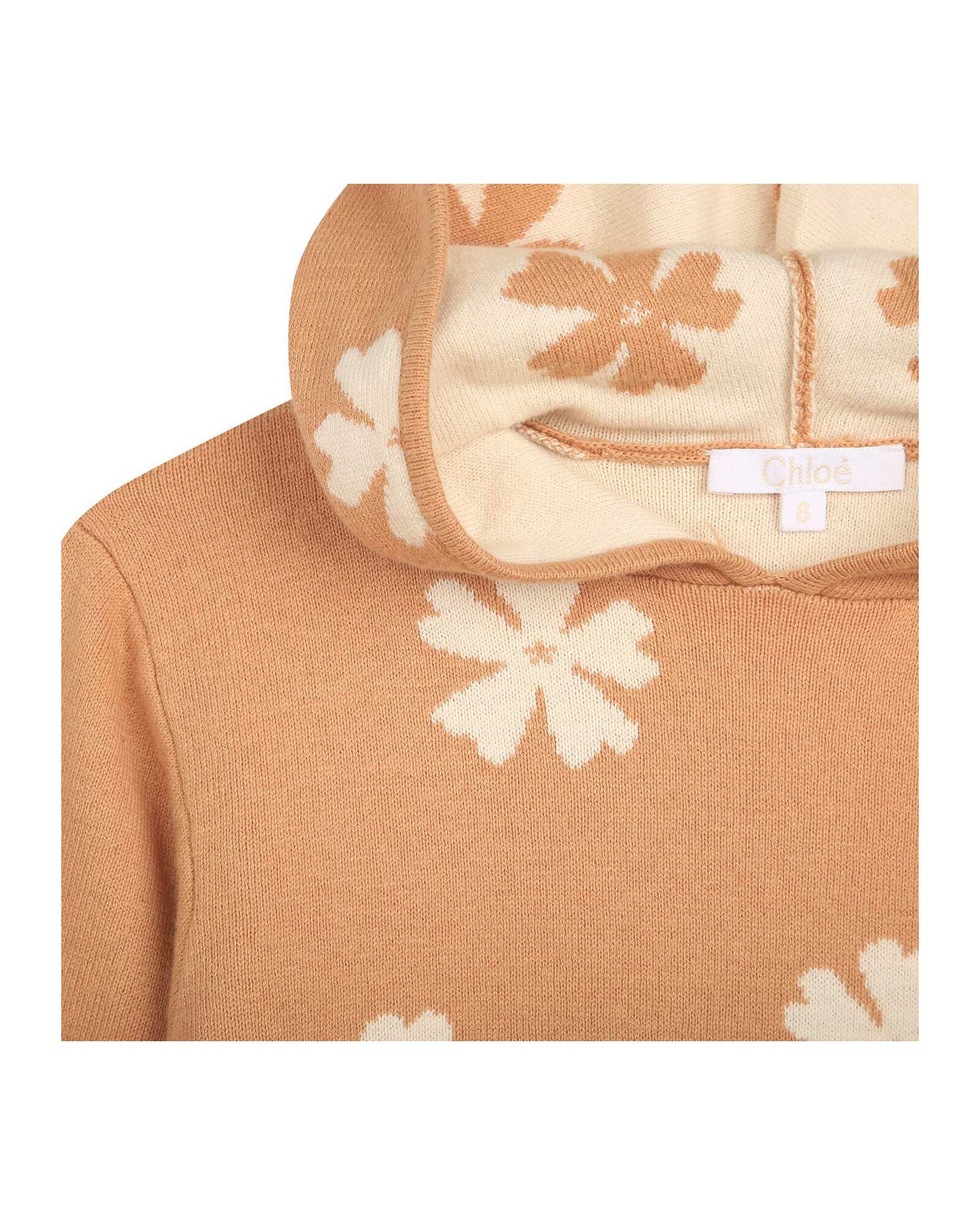 Robe pull à capuche en coton - Petit Beurre