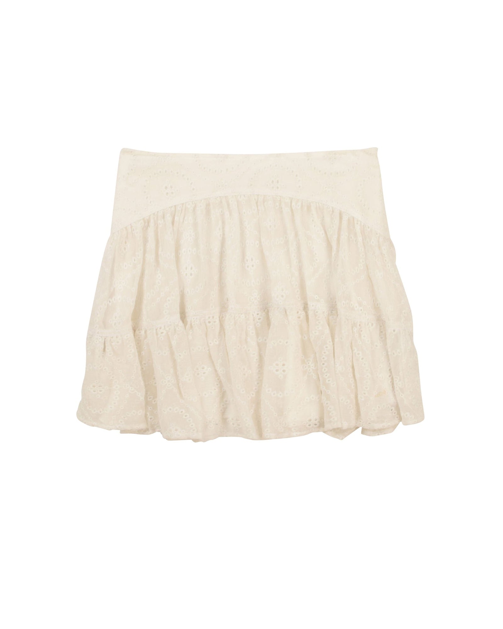Jupe en crépon de soie - Offwhite