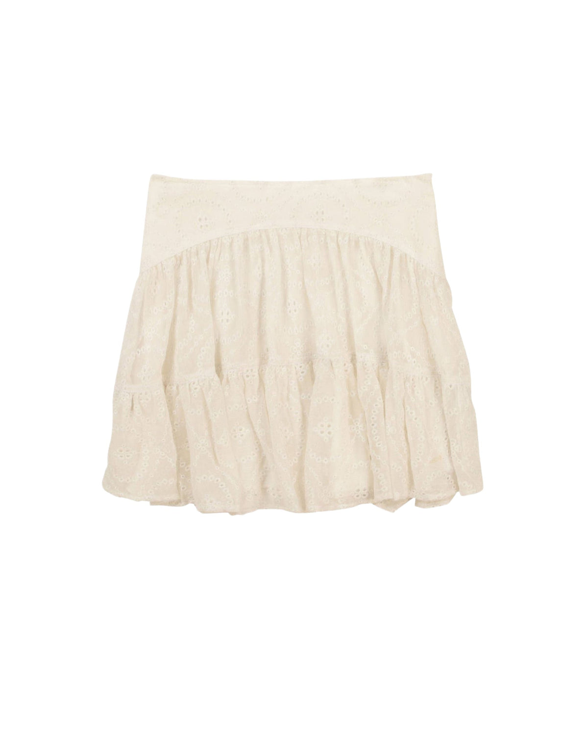 Jupe en crépon de soie - Offwhite