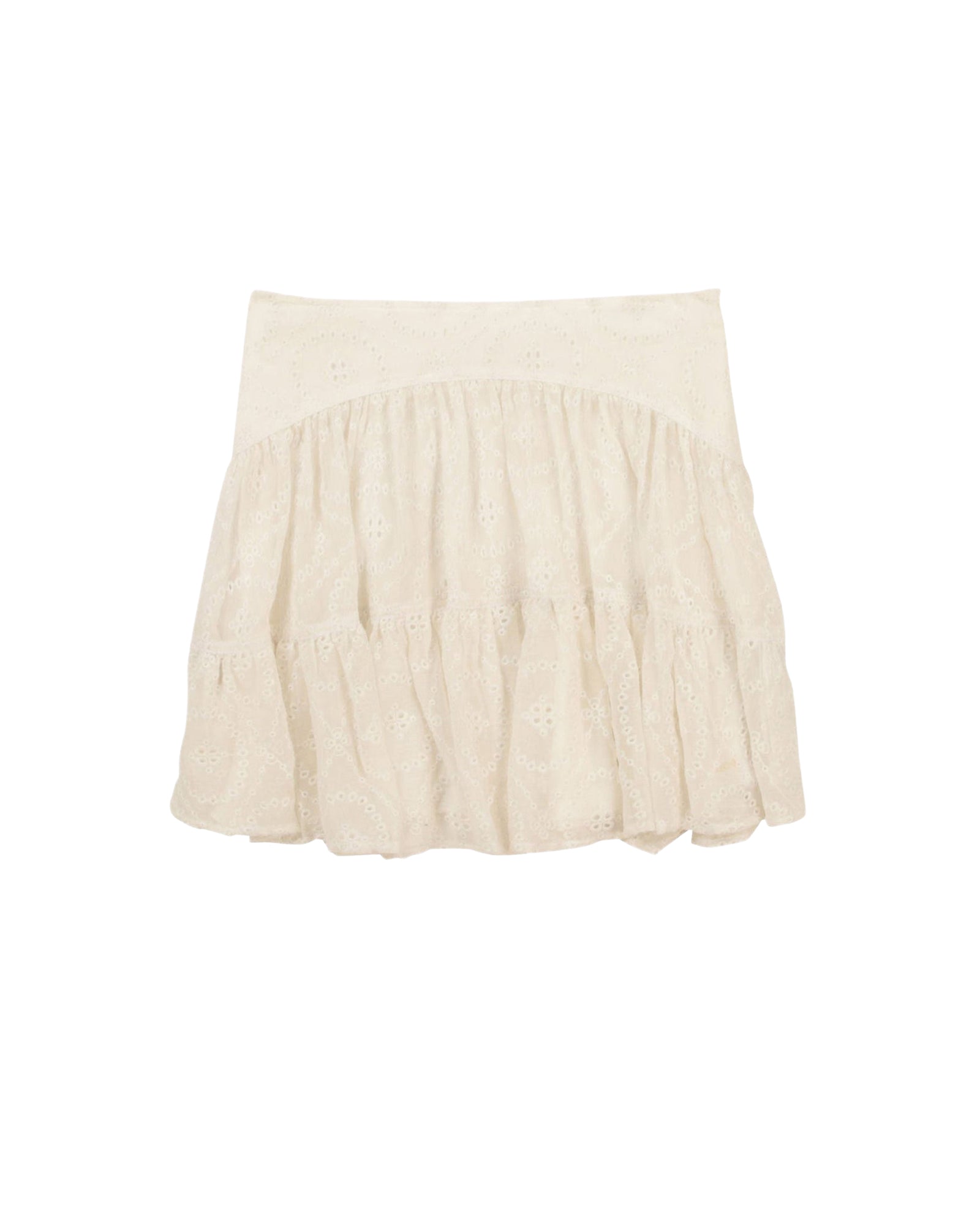 Jupe en crépon de soie - Off White