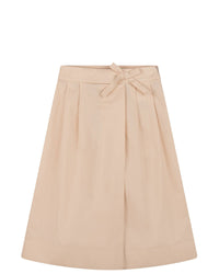 Jupe culotte façon portefeuille - Beige Clair
