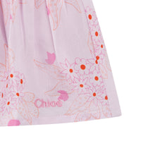Jupe à motifs en soie - Rose Rouge