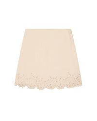 Wool skirt - Craie