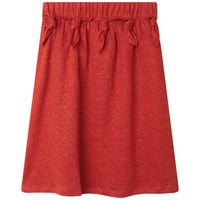 Jupe midi en lin - Paprika