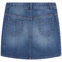 Jupe à taille ajustable en denim - Denim blue