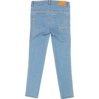 Pantalon taille haute en denim - Denim Blue