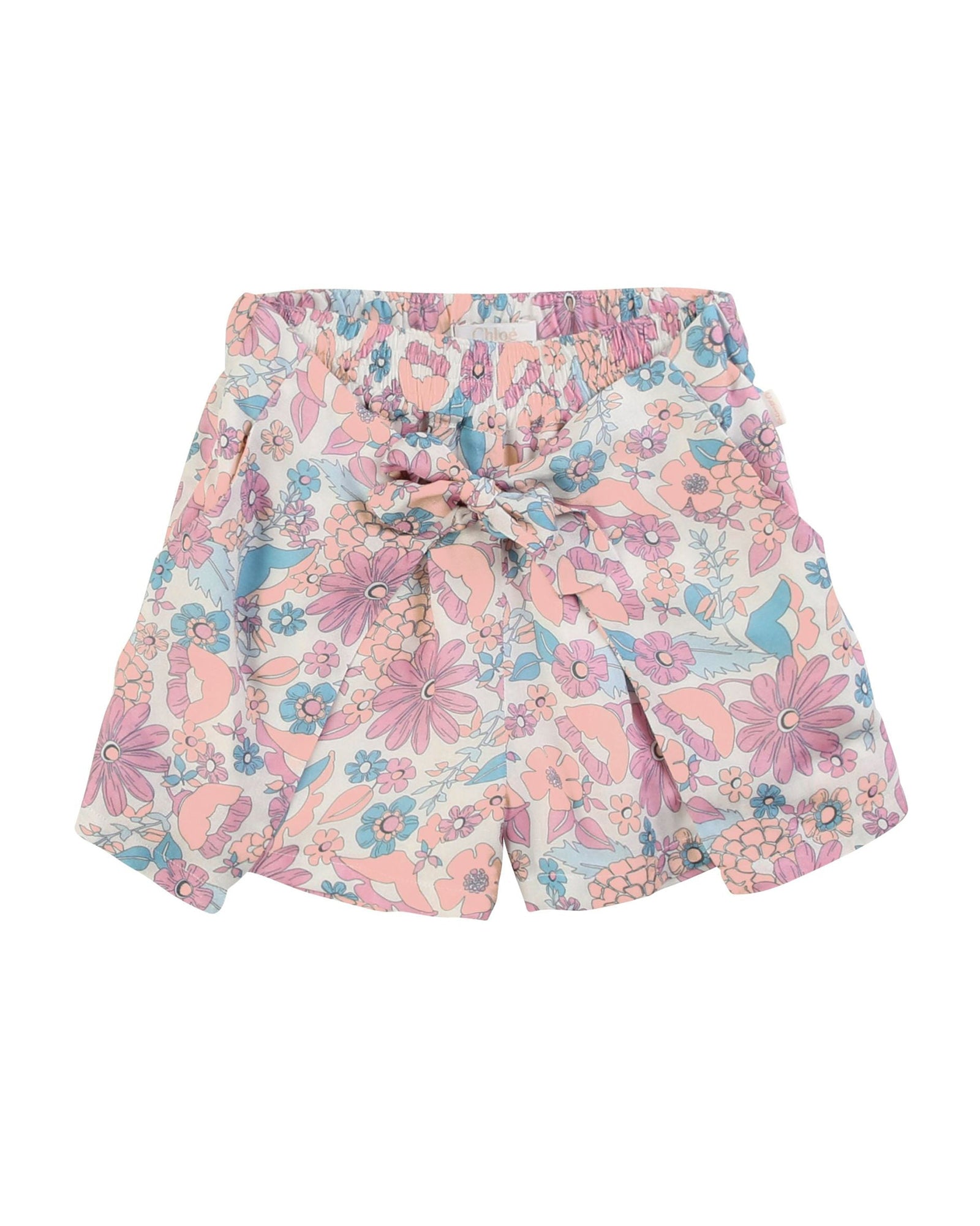 Jupe-short en imprimé - Fleurs