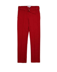 Pantalon en maille milano - Griotte