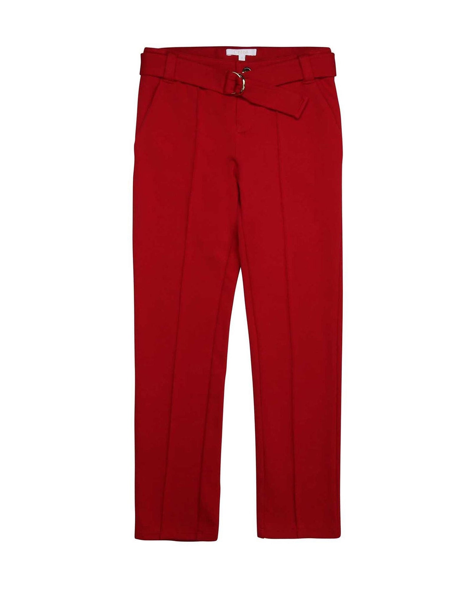 Pantalon en maille milano - Griotte