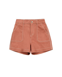 Short en drill coloré - Rusty