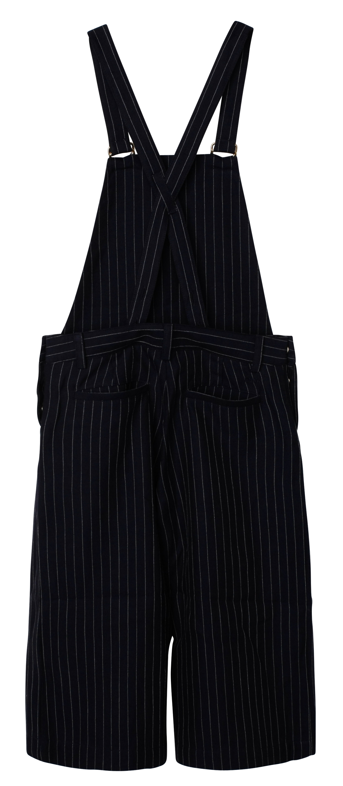 Salopette rayure tennis en lin - Bleu Amiral