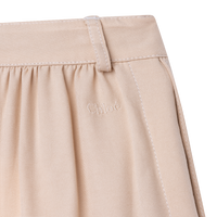 Pantalon à broderies - Beige Clair