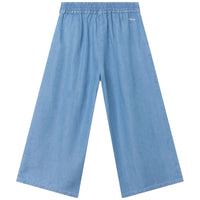 Pantalon noué à la taille - Denim light
