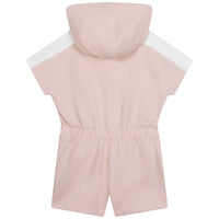 Combi-short à capuche en molleton - Bois de rose