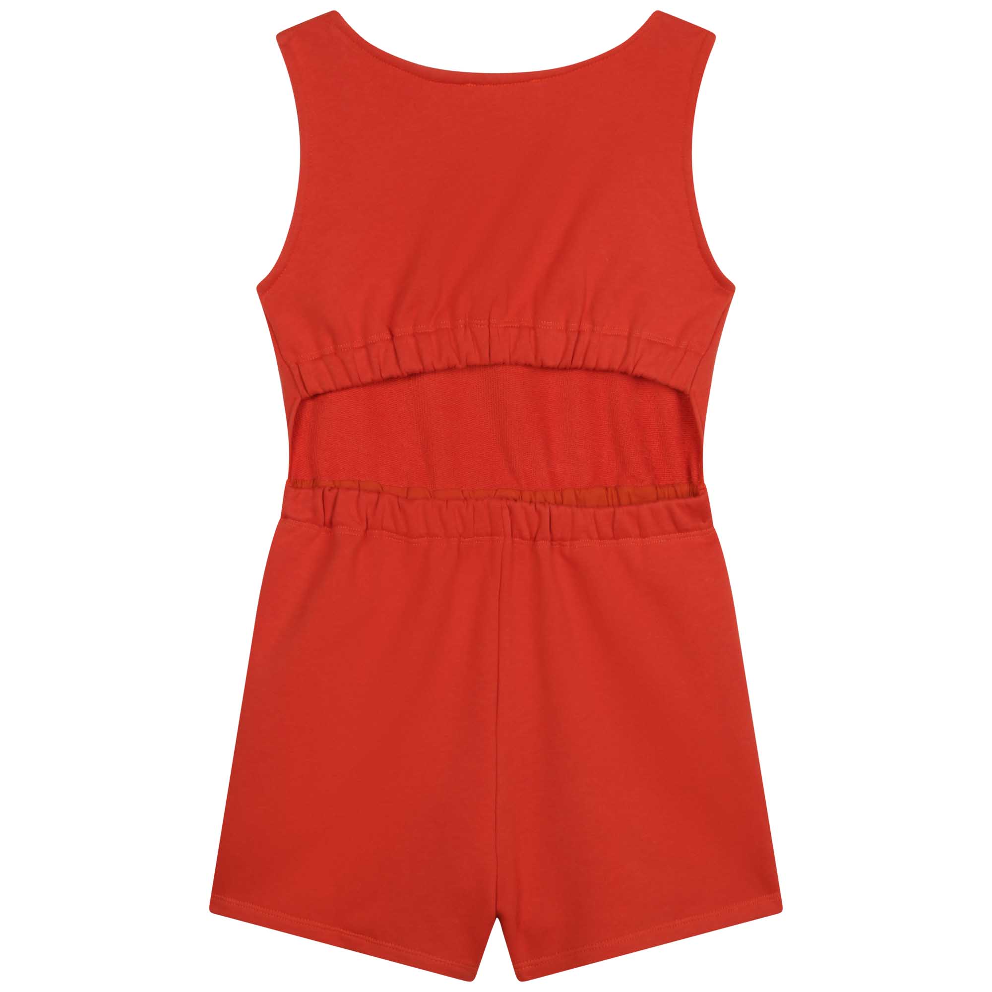 Combi-short en molleton - Paprika