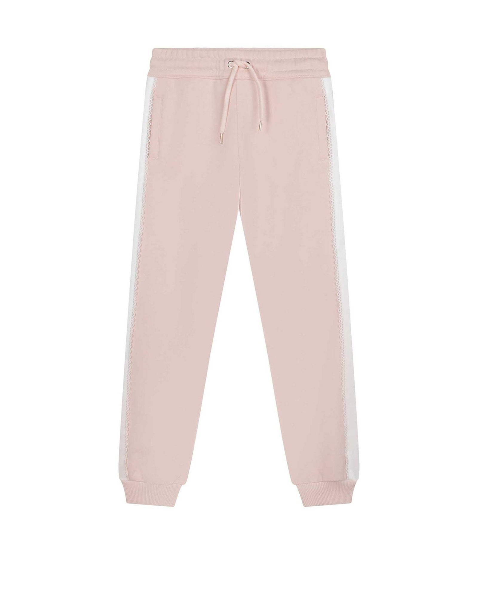 Pantalon avec poches en molleton - Bois de rose