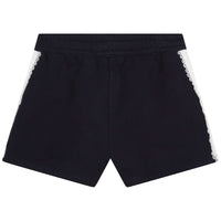 Short à taille élastiquée avec noeud - Bleu Amiral