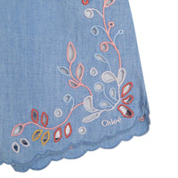 Short froncé en chambray - Chambray