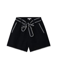 Short en lin - Bleu amiral