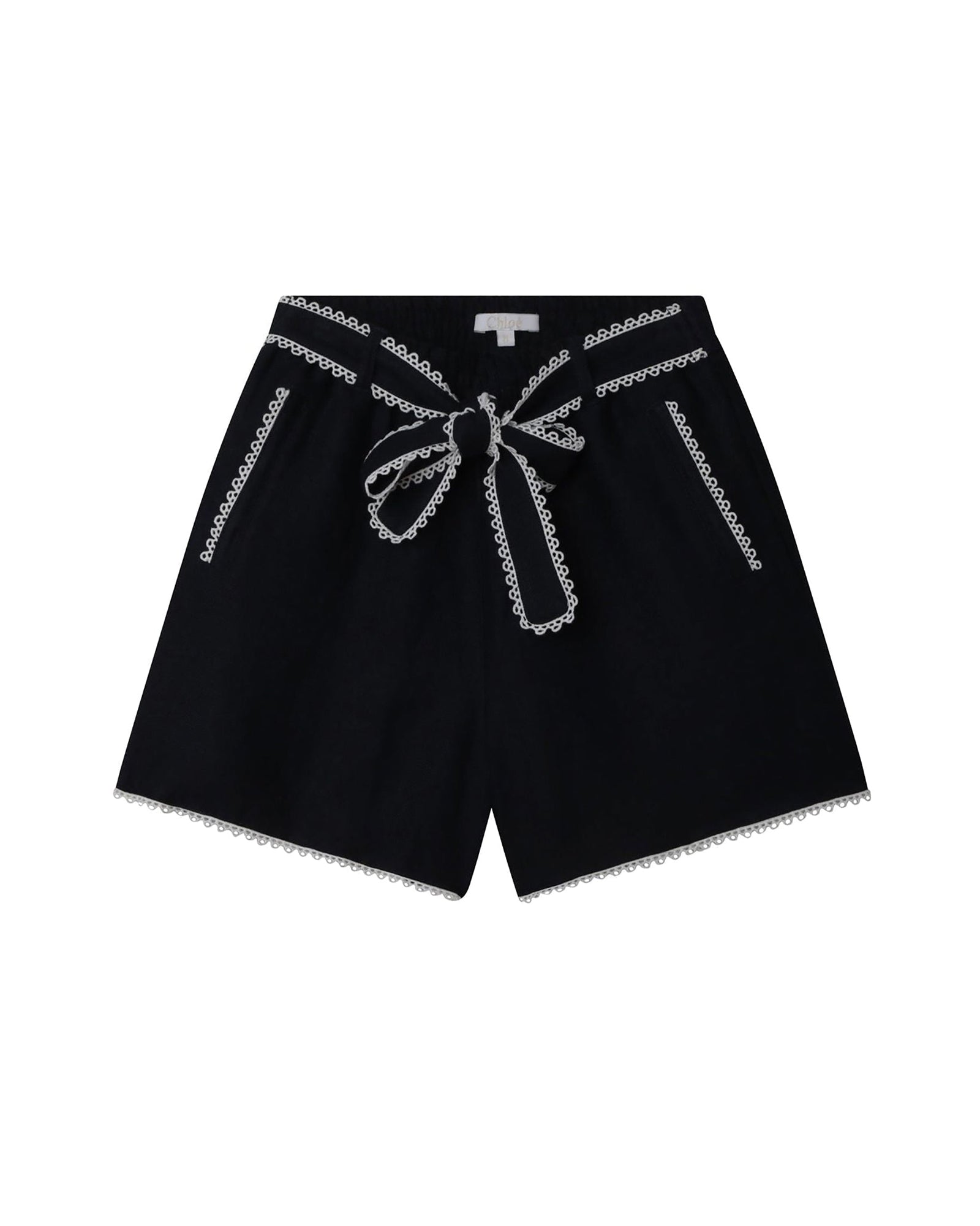 Short en lin - Bleu amiral
