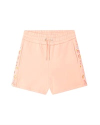 Short avec nœud à la taille en molleton - Light peach
