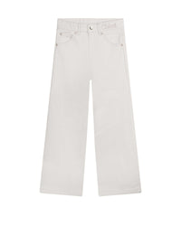 5-pocket twill trousers - Ivory denim