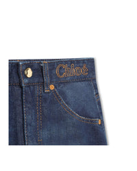 Pantalon denim en coton - Denim Blue