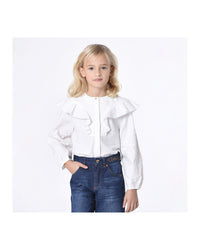 Pantalon denim en coton - Denim Blue