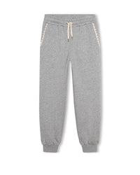 Pantalon de jogging en coton - Gris chiné