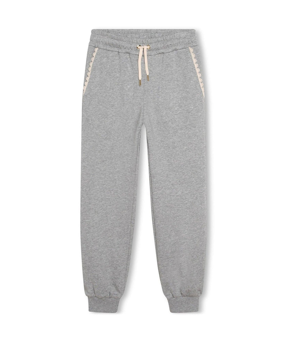Pantalon de survêtement en coton - Gris Chine