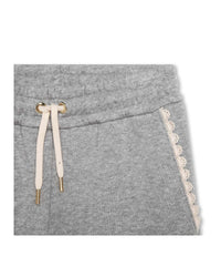 Pantalon de jogging en coton - Gris chiné