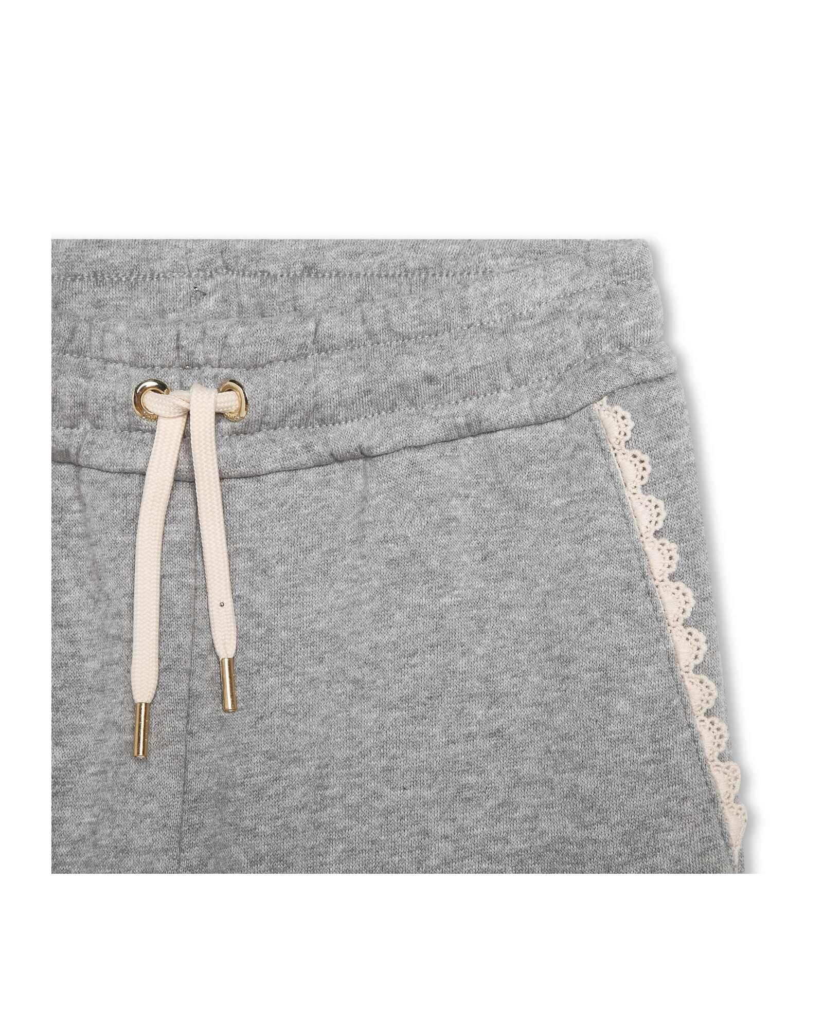 Pantalon de jogging en coton - Gris chiné