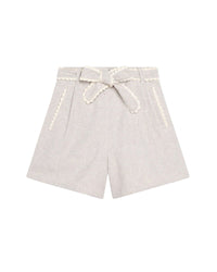 Short en coton - Beige Chiné