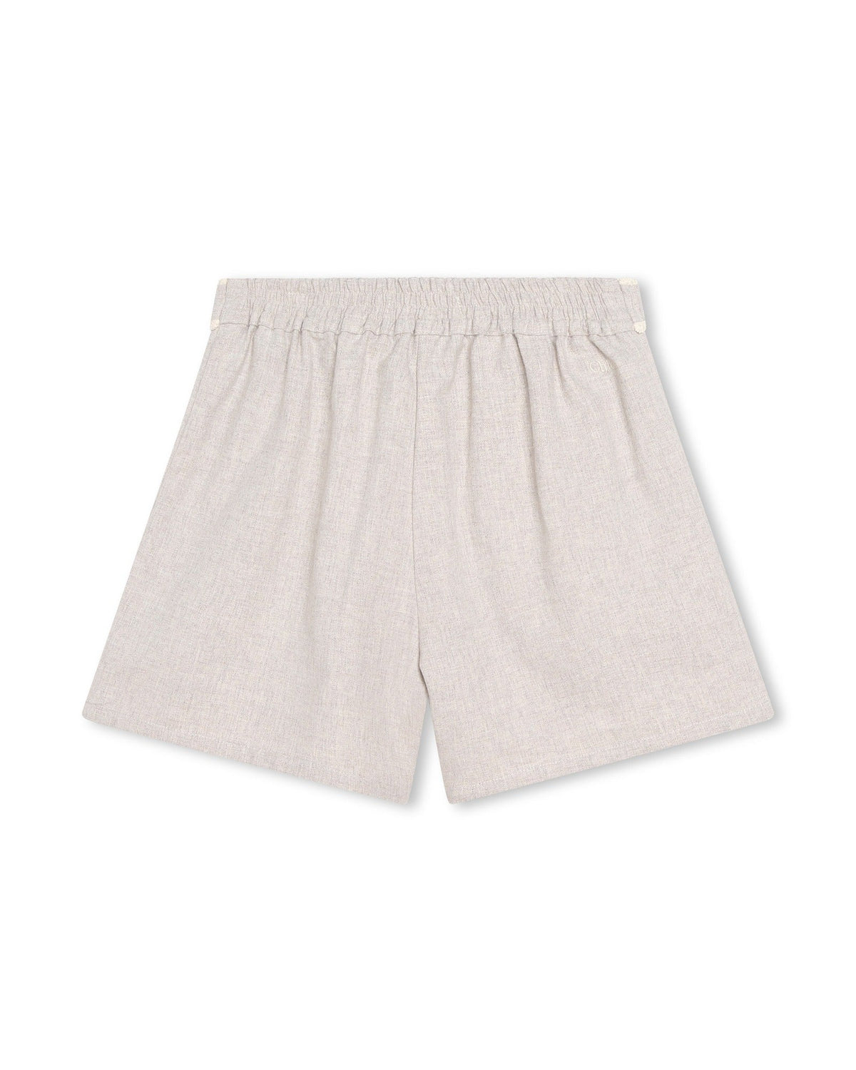 Short ceinturé en coton - Beige Chine