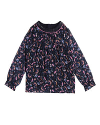 Blouse en crêpe avec imprimé floral - Fleurs