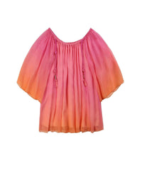 Blouse à imprimé en soie - Unique