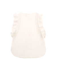 Blouse en popeline de soie mélangée - Offwhite