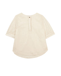 Silk crepon blouse - Offwhite