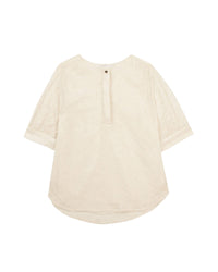 Silk crepon blouse - Off White