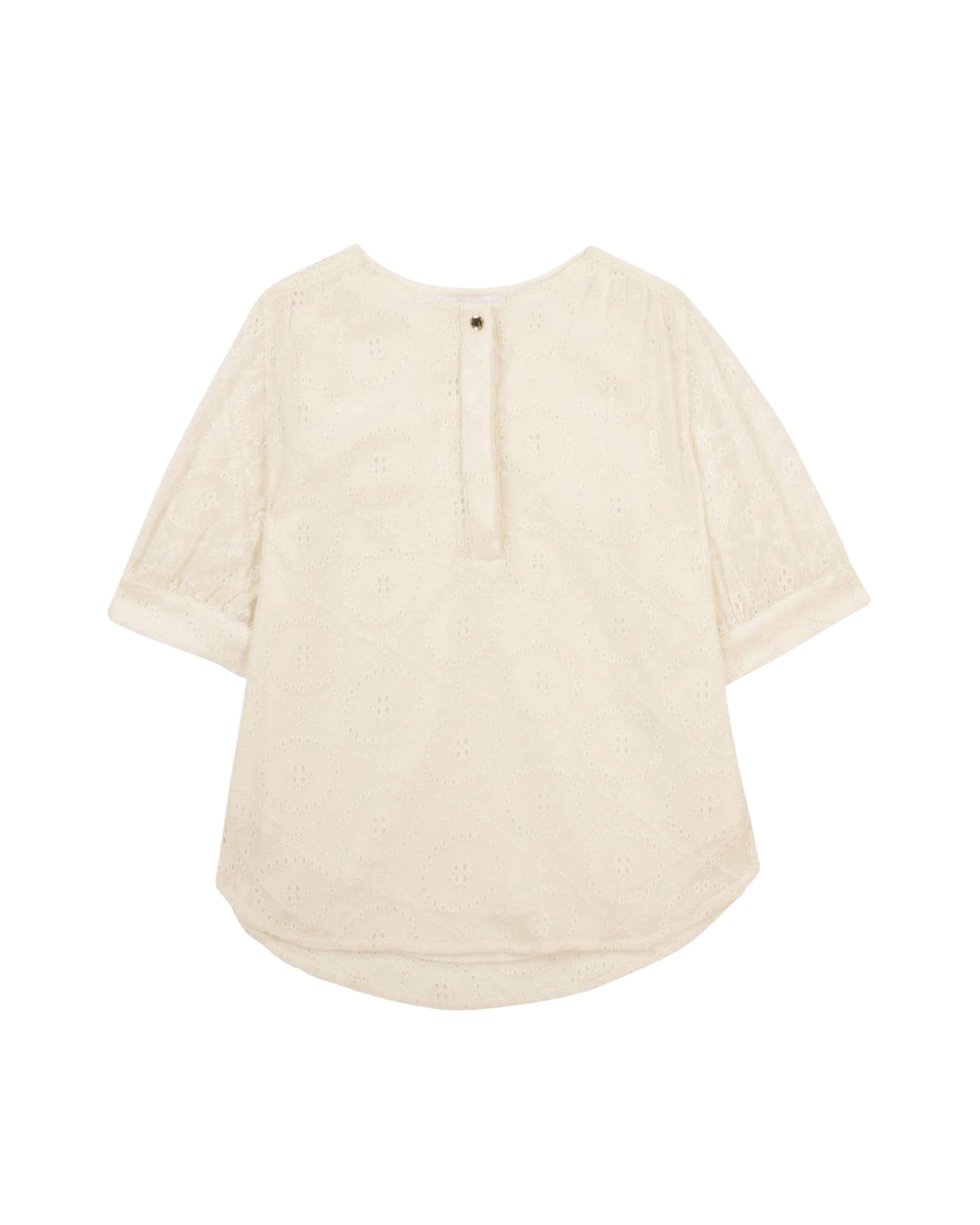 Silk crepon blouse - Off White
