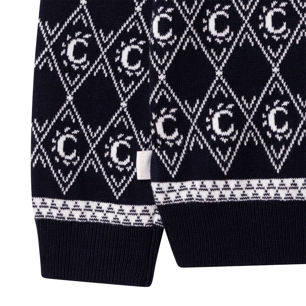 Pull à capuche en coton - Bleu Amiral