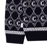 Pull à capuche en coton - Bleu amiral