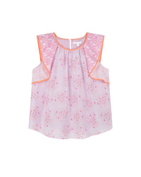 Blouse en soie mélangée - Rose Rouge