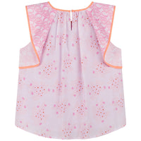 Blouse en soie mélangée - Rose Rouge