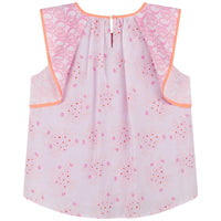 Blouse en soie mélangée - Rose Rouge