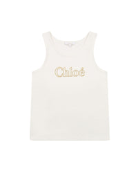 Tank top with cotton logo - Off White